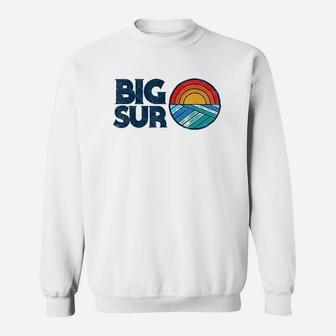 Vintage Big Sur California Surf Design Retro Surfing Sweatshirt | Crazezy AU