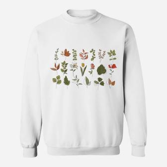 Vintage Inspired Flower Botanical Chart For Plant Gardeners Sweatshirt | Crazezy