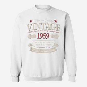 Vintage Made In 1959 60Th Birthday Man Myth Legend Sweatshirt | Crazezy AU