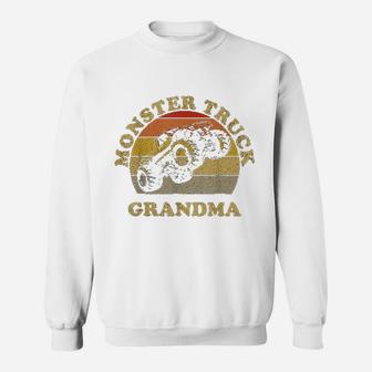 Vintage Monster Truck Monster Truck Grandma Retro Sweatshirt | Crazezy