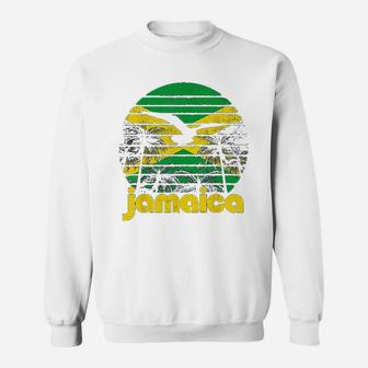 Vintage Retro Jamaica Flag Jamaican Sweatshirt | Crazezy UK
