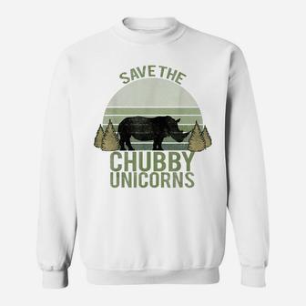 Vintage Retro Tshirt, Save The Chubby Unicorns T-Shirt Sweatshirt | Crazezy UK