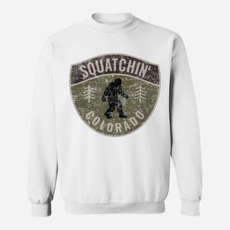 Vintage Sasquatch Squatchin' Colorado Big Foot Hunter Sweatshirt | Crazezy AU