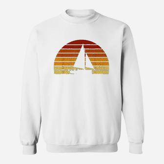 Vintage Sunset Sailing Sweatshirt | Crazezy AU