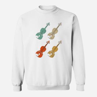 Violinist Four Violins Sweatshirt - Thegiftio UK