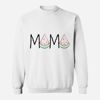 Watermelon Mama - Mothers Day Gift - Funny Melon Fruit Sweatshirt | Crazezy