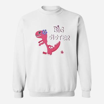Wawsam Dinosaur Big Sister Announcement Sweatshirt | Crazezy CA