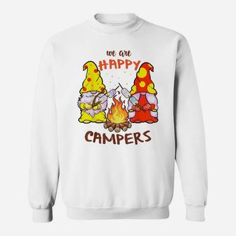 We Are Happy Campers Camping Gnome Cute Summer Gnomes Sweatshirt | Crazezy UK