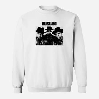 Western-Look Grafik Sweatshirt, Busted Design für Cowboy-Stil - Seseable