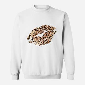 Women Leopard Lips Summer Sweatshirt | Crazezy DE