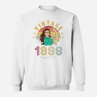 Womens 26 Year Old Vintage 1996 Made In 1996 26Th Birthday Women Sweatshirt | Crazezy AU