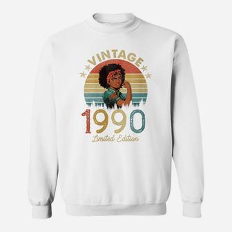 Womens 32 Year Old Vintage 1990 Made In 1990 32Nd Birthday Women Sweatshirt | Crazezy