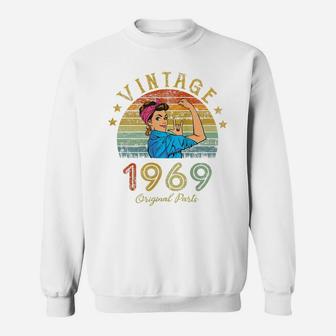 Womens 53 Year Old Vintage 1969 Made In 1969 53Rd Birthday Women Sweatshirt | Crazezy