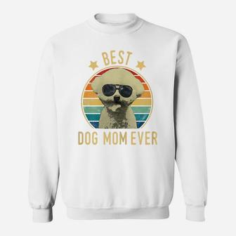 Womens Best Dog Mom Ever Bichon Frise Mother's Day Gift Sweatshirt | Crazezy CA