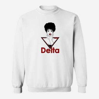 Womens Delta Sorority Sigma Paraphernalia Theta Diva Sweatshirt - Thegiftio UK