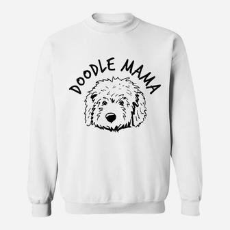 Womens Doodle Mama Dog Mom Mommy Proud Dog Owner Lover Sweatshirt | Crazezy