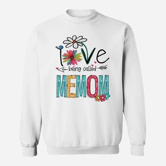 Womens Memom Gift I Love Being Called Mother's Day Sweatshirt | Crazezy