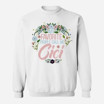 Womens My Favorite People Call Me Cici, Xmas Momgrandma Sweatshirt | Crazezy UK