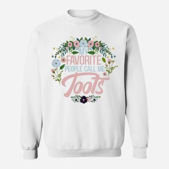 Womens My Favorite People Call Me Toots, Xmas Momgrandma Sweatshirt | Crazezy UK