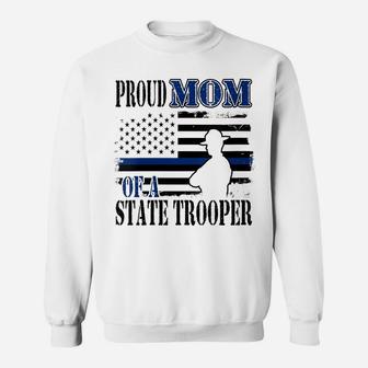 Womens Proud Mom Of A State Police Officer Sweatshirt | Crazezy DE