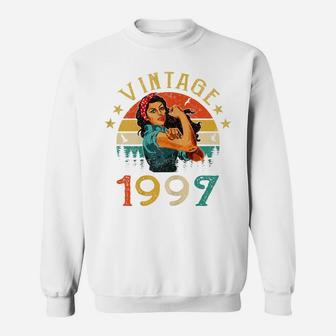 Womens Retro Vintage 1997 Made In 1997 24 Years Old 24Th Birthday Sweatshirt | Crazezy