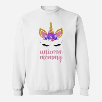 Womens Unicorn Mommy Mamacorn T Shirt Proud Mom Gift Sweatshirt | Crazezy CA