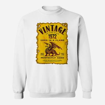 Womens Vintage Made In 1972 Vintage 49Th Birthday Sweatshirt | Crazezy