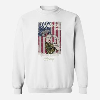 Womens Women Army Veteran, Veteran Of The United States Army Sweatshirt | Crazezy DE