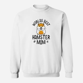 World Best Hamster Mom For Girls Women Kids Kawaii Sweatshirt | Crazezy DE