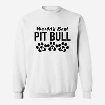 World's Best Pit Bull Mom Sweatshirt - Thegiftio UK