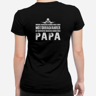 Motorrad Fahrender Papa Frauen T-Shirt - Seseable