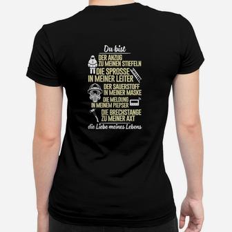 Romantisches Statement Frauen Tshirt mit Du Bist... Liebeserklärung Design - Seseable