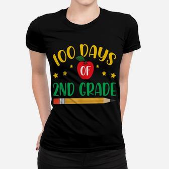 100 Days Of 2Nd Grade Student Girls Boys 100 Days Of School Women T-shirt | Crazezy