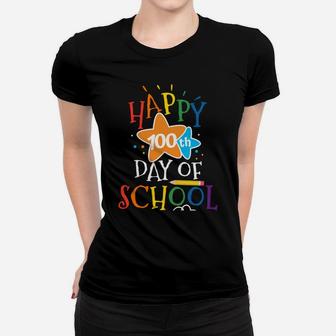100 Days Of School Student Teacher Happy 100Th Day Of School Sweatshirt Women T-shirt | Crazezy