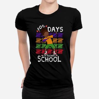 100 Days Rocking School Kids Afro Girls Black History Month Women T-shirt | Crazezy UK