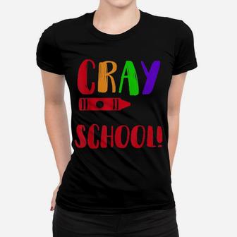 100Th Day Of School Cray On Kindergarten Teacher Women T-shirt - Monsterry UK