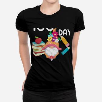 100Th Day Of School For Girls Funny Gnome School Supplies Women T-shirt | Crazezy AU