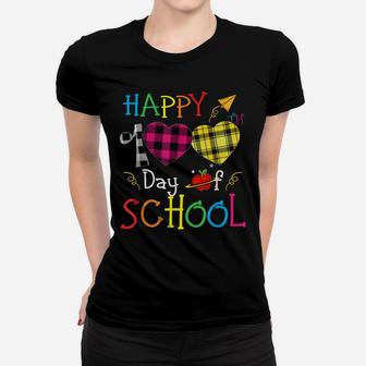 100Th Day School Buffalo Lumberjack Plaid Heart Kid Student Women T-shirt | Crazezy