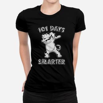 101 Days Smarter Shirt Dabbing Dalmation Dog Teachers Women T-shirt | Crazezy