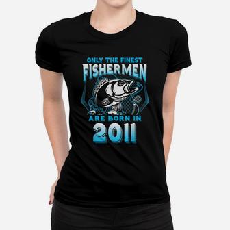 10Th Birthday 10 Years Old Funny Fishing Since 2011 Women T-shirt | Crazezy