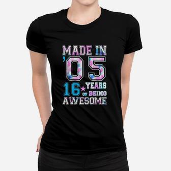 16Th Birthday Born In 2005 Women T-shirt | Crazezy
