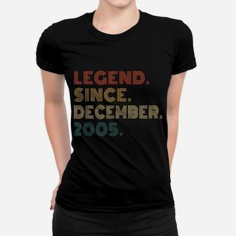16Th Birthday Legend Since December 2005 16 Year Old Gifts Women T-shirt | Crazezy CA