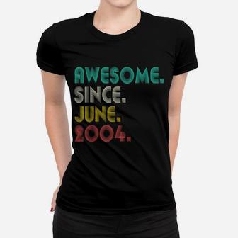 17Th Birthday Awesome Since June 2004 Boy Girl 17 Years Old Women T-shirt | Crazezy CA
