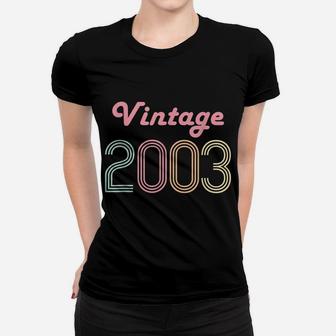 17Th Birthday Gift Girl Boy Teen 17 Year Old Vintage 2003 Women T-shirt | Crazezy CA