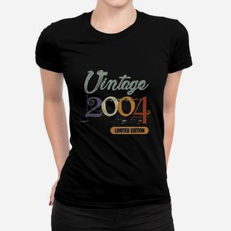 17Th Birthday Gifts For Boys Girls Son Daughter Vintage 2004 Women T-shirt | Crazezy