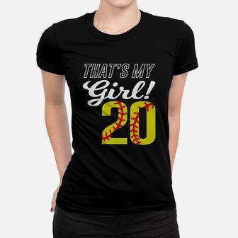 20 Softball Girl Number 20 Women T-shirt - Thegiftio UK