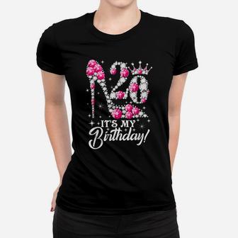 20 Years Old It's My 20Th Birthday Funny Pink Diamond Shoes Women T-shirt | Crazezy AU