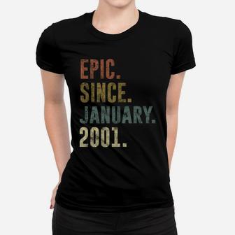 20Th Retro Birthday Gift - Vintage Epic Since January 2001 Women T-shirt | Crazezy CA