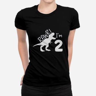 2Nd Birthday Boy Dinosaur Women T-shirt | Crazezy CA
