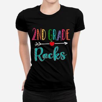 2Nd Grade Rocks Teacher Back To School Women T-shirt | Crazezy